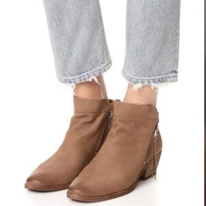 Sam Edelman “Packer” Leather Suede Western Ankle Bootie with Tassel size 8